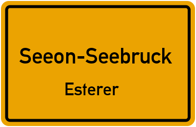 Straßenverzeichnis Seeon-Seebruck Esterer