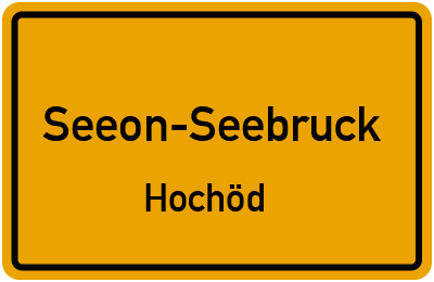 Straßenverzeichnis Seeon-Seebruck Hochöd