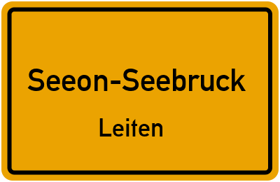 Straßenverzeichnis Seeon-Seebruck Leiten