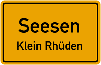 Straßenverzeichnis Seesen Klein Rhüden