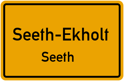 Straßenverzeichnis Seeth-Ekholt Seeth