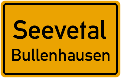 Ortsschild Seevetal Bullenhausen