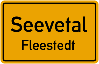 Ortsschild Seevetal Fleestedt