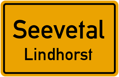 Ortsschild Seevetal Lindhorst