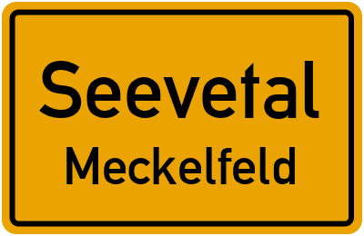 Ortsschild Seevetal Meckelfeld