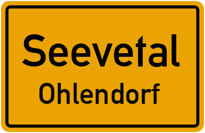 Ortsschild Seevetal Ohlendorf