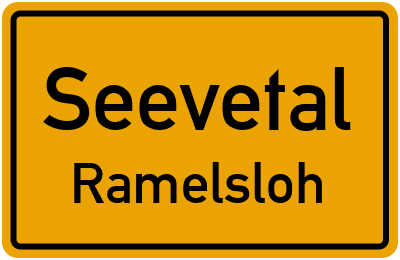 Ortsschild Seevetal Ramelsloh