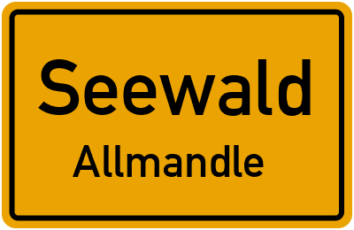 Straßenverzeichnis Seewald Allmandle