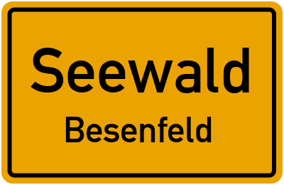 Straßenverzeichnis Seewald Besenfeld