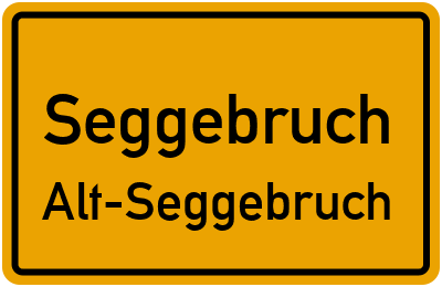 Straßenverzeichnis Seggebruch Alt-Seggebruch