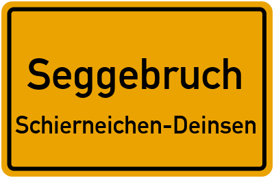 Straßenverzeichnis Seggebruch Schierneichen-Deinsen