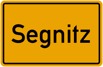Ortsschild von Gemeinde Segnitz in Bayern