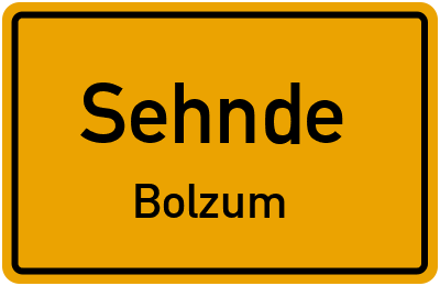 Straßenverzeichnis Sehnde Bolzum