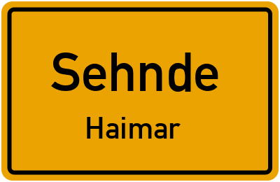Straßenverzeichnis Sehnde Haimar
