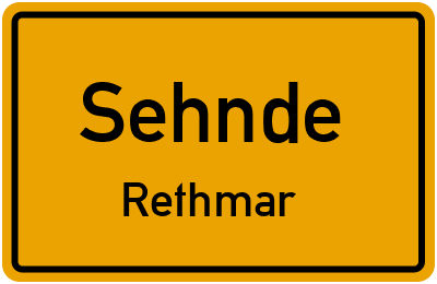 Straßenverzeichnis Sehnde Rethmar