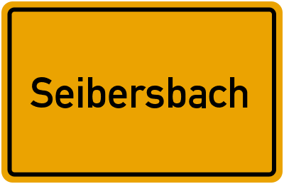Ortsschild von Gemeinde Seibersbach in Rheinland-Pfalz
