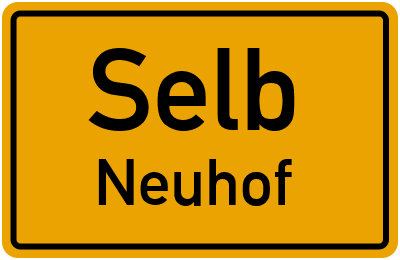 Straßenverzeichnis Selb Neuhof