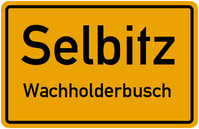 Straßenverzeichnis Selbitz Wachholderbusch