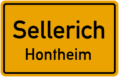 Straßenverzeichnis Sellerich Hontheim