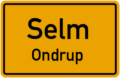 Straßenverzeichnis Selm Ondrup