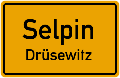 Straßenverzeichnis Selpin Drüsewitz