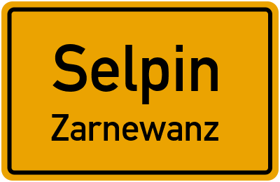 Straßenverzeichnis Selpin Zarnewanz