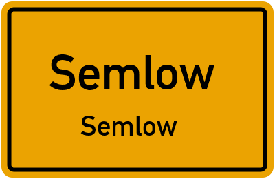 Straßenverzeichnis Semlow Semlow