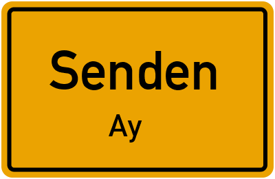Straßenverzeichnis Senden Ay