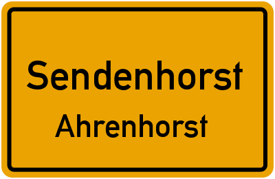 Straßenverzeichnis Sendenhorst Ahrenhorst