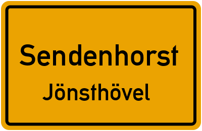 Straßenverzeichnis Sendenhorst Jönsthövel