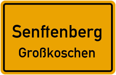 Straßenverzeichnis Senftenberg Großkoschen