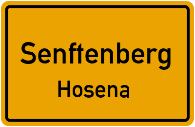 Straßenverzeichnis Senftenberg Hosena