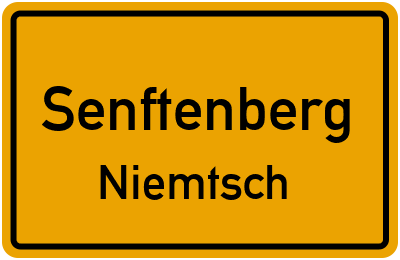 Straßenverzeichnis Senftenberg Niemtsch