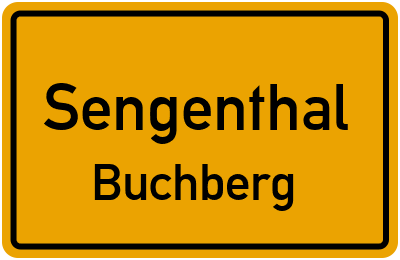 Ortsschild Sengenthal Buchberg