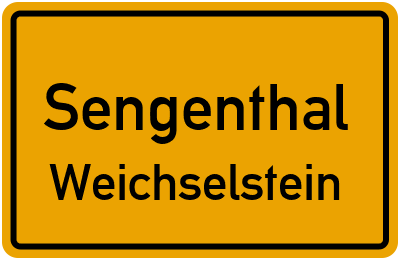 Straßenverzeichnis Sengenthal Weichselstein