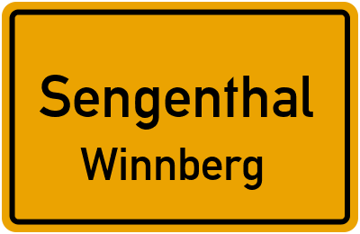 Ortsschild Sengenthal Winnberg