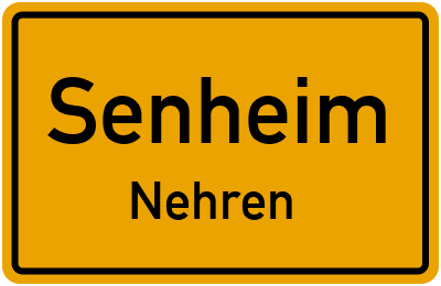 Straßenverzeichnis Senheim Nehren