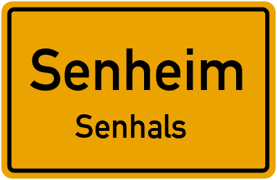 Straßenverzeichnis Senheim Senhals