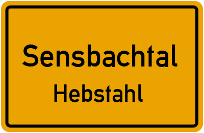 Straßenverzeichnis Sensbachtal Hebstahl