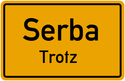 Straßenverzeichnis Serba Trotz