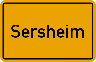 Ortsschild von Gemeinde Sersheim in Baden-Württemberg