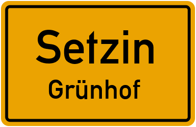 Straßenverzeichnis Setzin Grünhof