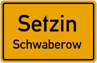 Straßenverzeichnis Setzin Schwaberow