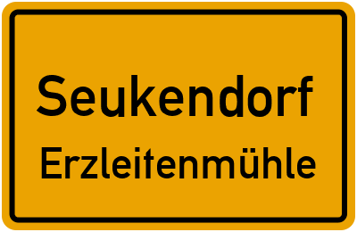 Straßenverzeichnis Seukendorf Erzleitenmühle