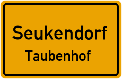 Straßenverzeichnis Seukendorf Taubenhof