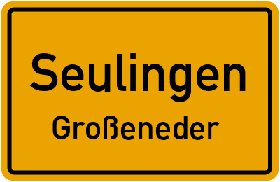 Straßenverzeichnis Seulingen Großeneder
