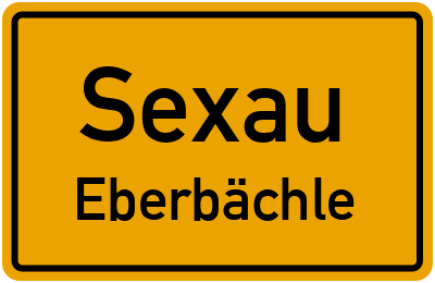 Straßenverzeichnis Sexau Eberbächle