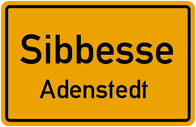 Ortsschild Sibbesse Adenstedt