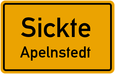 Straßenverzeichnis Sickte Apelnstedt