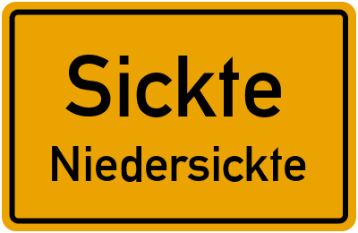 Straßenverzeichnis Sickte Niedersickte